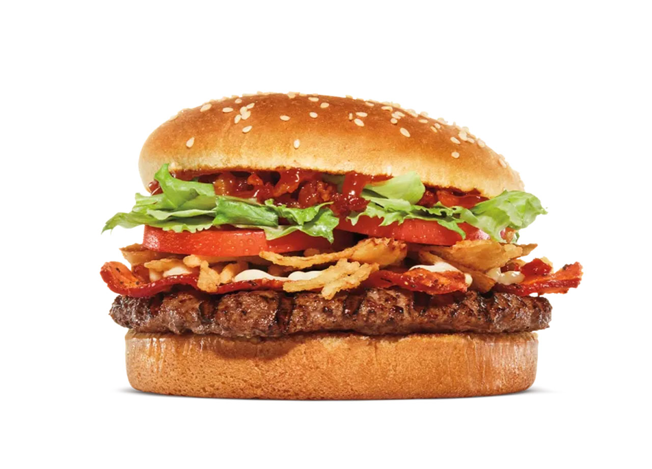 candied bacon whopper burger king